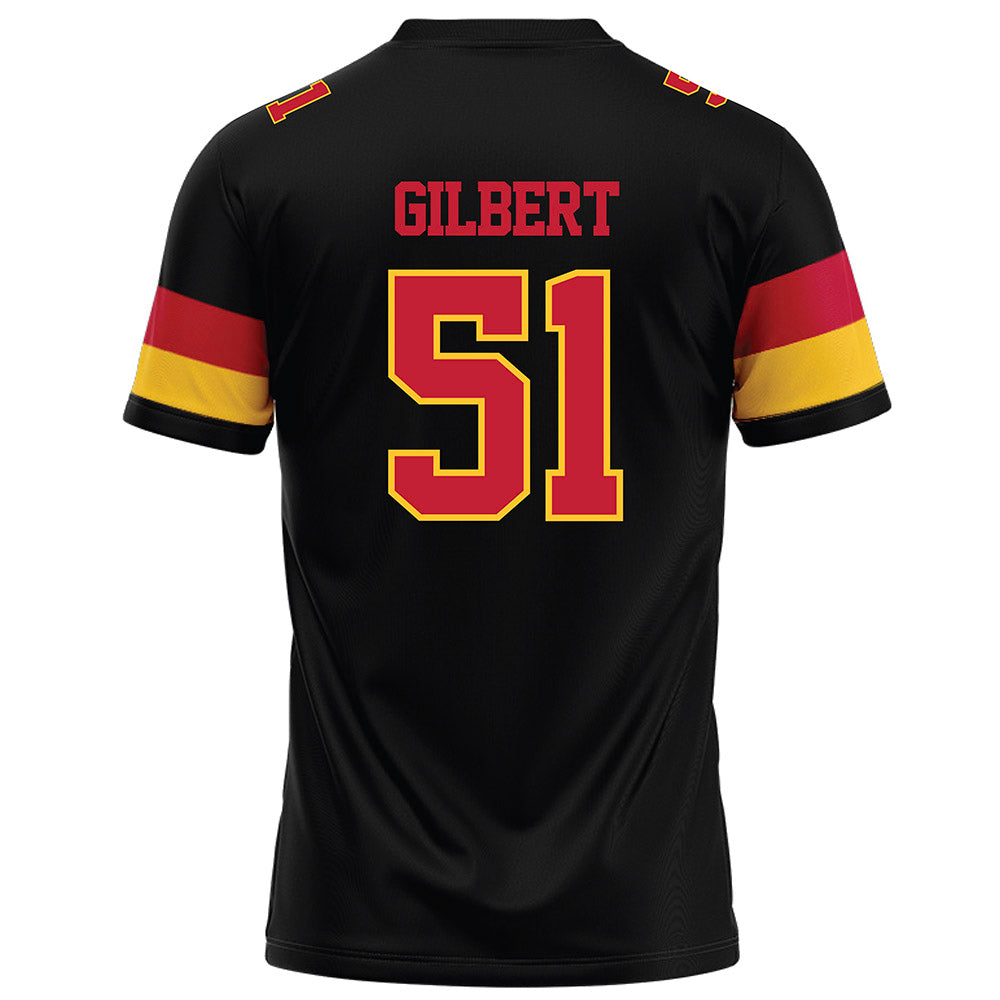 Ferris State - NCAA Football : D'Jaun Gilbert - Black Football Jersey-1