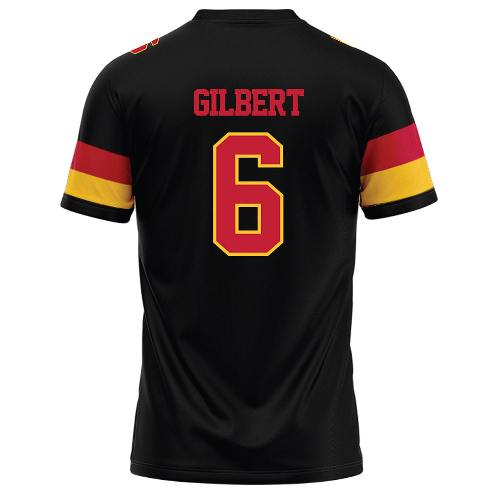 Ferris State - NCAA Football : James Gilbert - Black Football Jersey