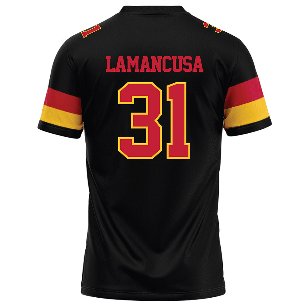 Ferris State - NCAA Football : Jack Lamancusa - Black Football Jersey-1