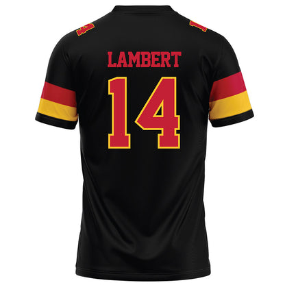 Ferris State - NCAA Football : Stanley Lambert - Black Football Jersey-1