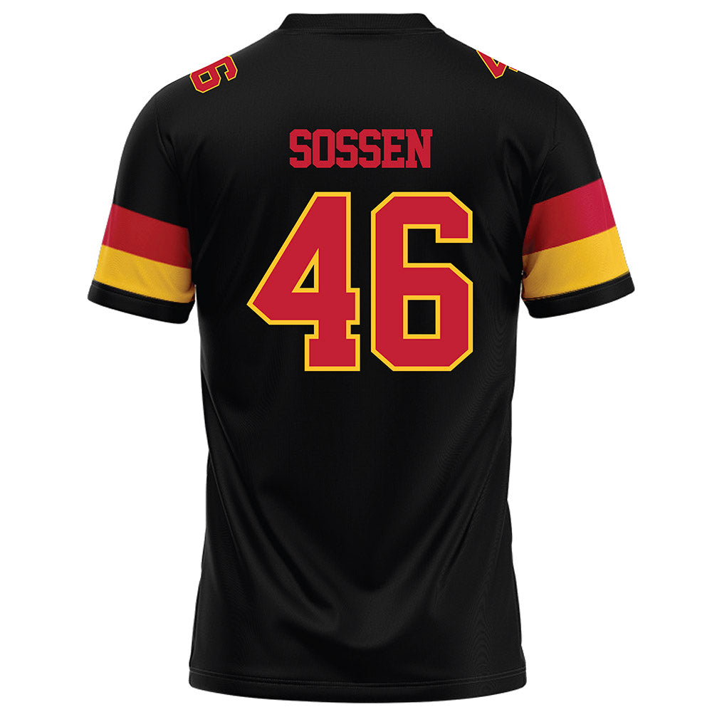 Ferris State - NCAA Football : Ethan Sossen - Black Football Jersey