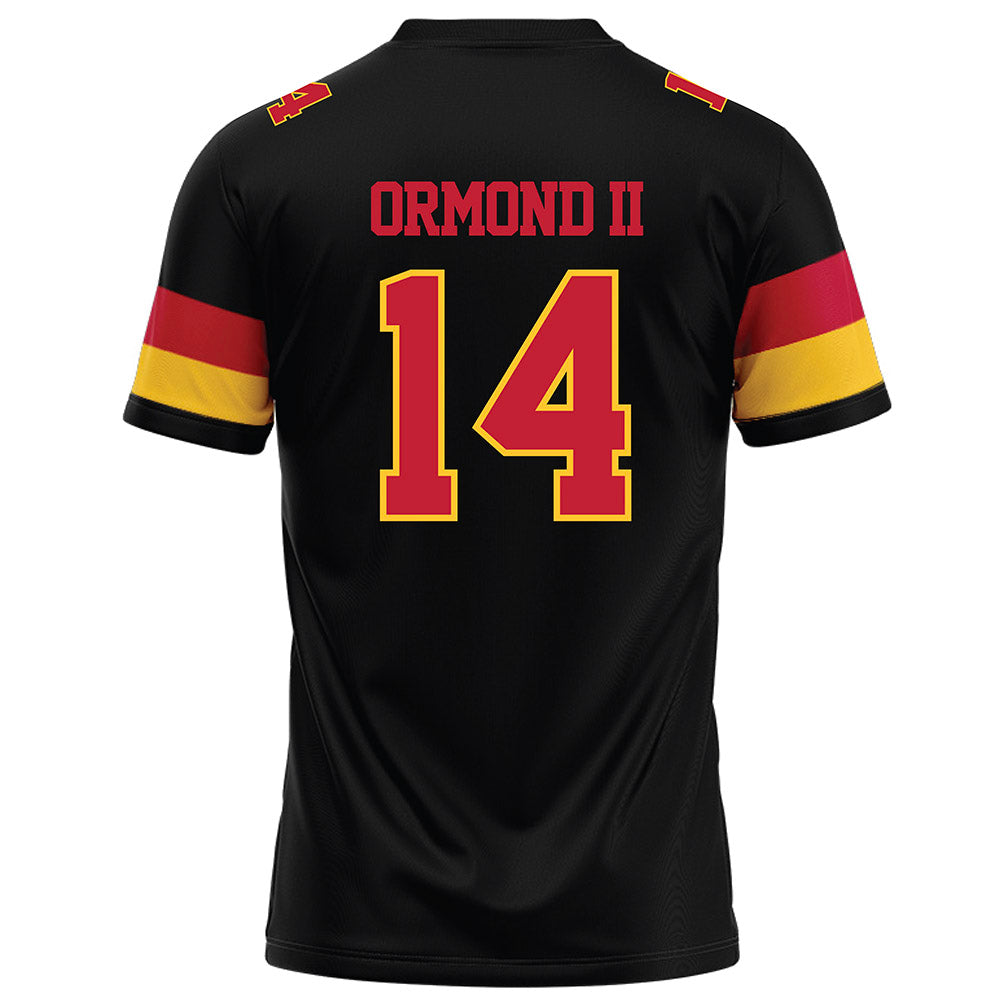 Ferris State - NCAA Football : Timothy Ormond II - Black Football Jersey-1