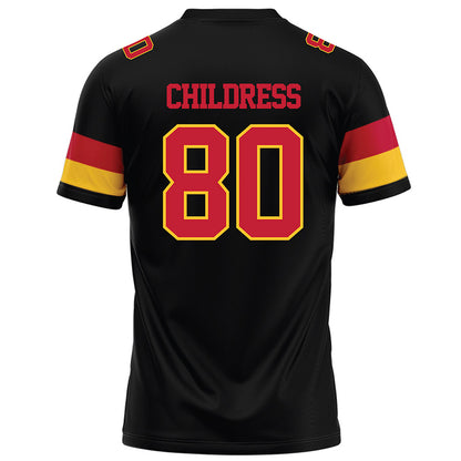 Ferris State - NCAA Football : Braeden Childress - Black Football Jersey-1