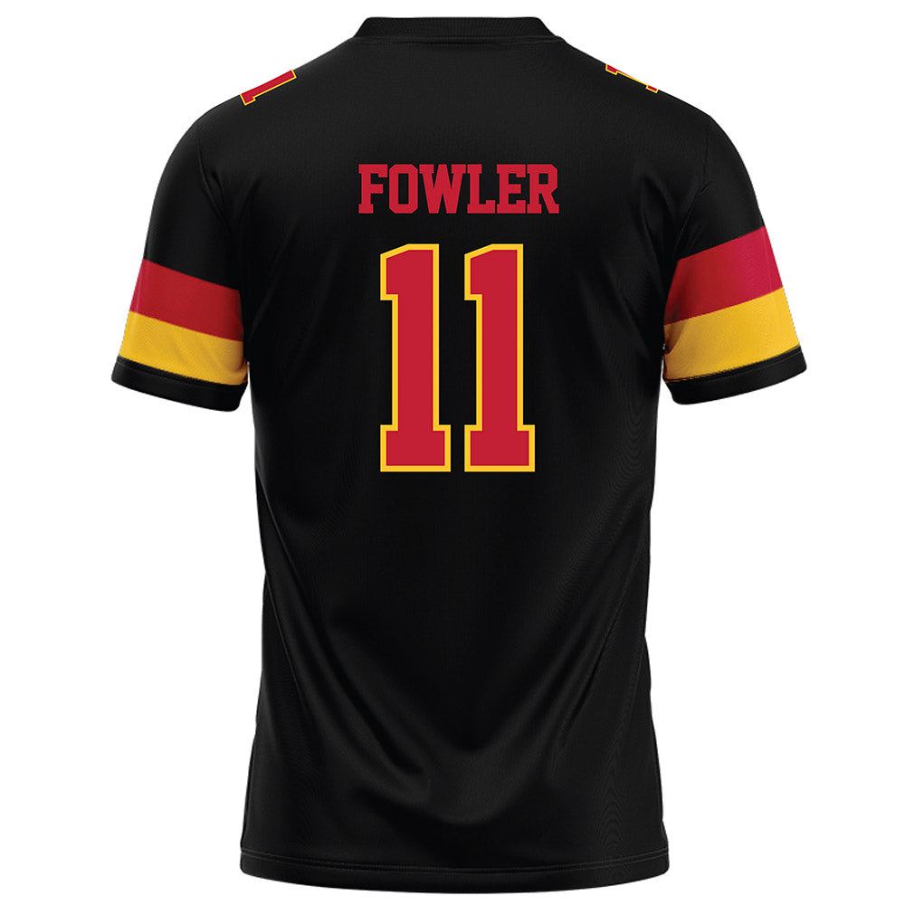 Ferris State - NCAA Football : Tyrone Fowler - Black Football Jersey-1