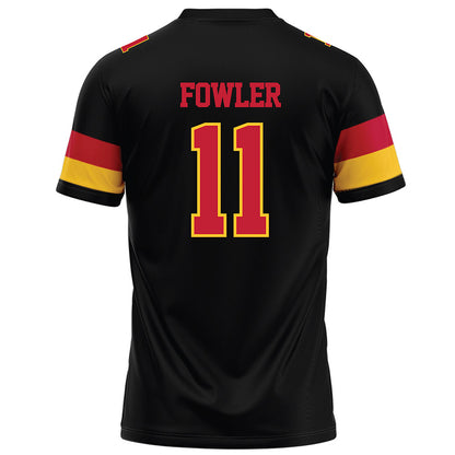 Ferris State - NCAA Football : Tyrone Fowler - Black Football Jersey-1