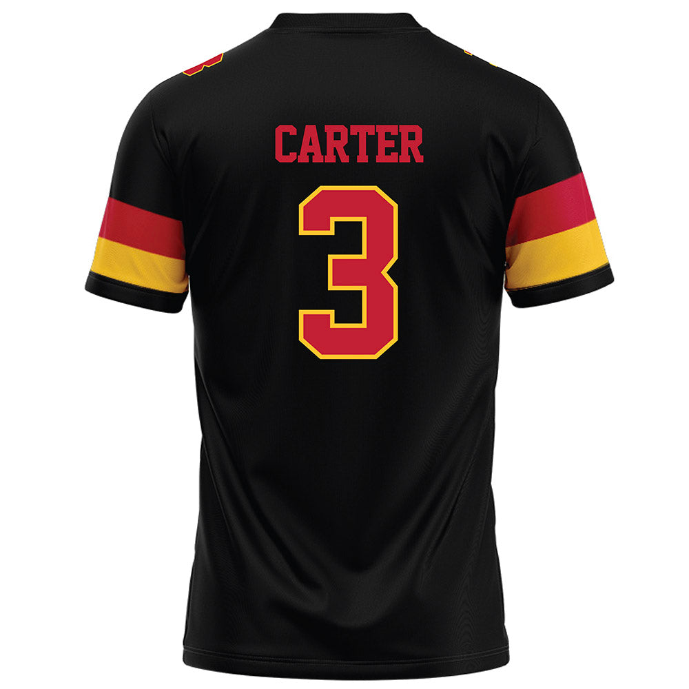 Ferris State - NCAA Football : Chase Carter - Black Football Jersey-1