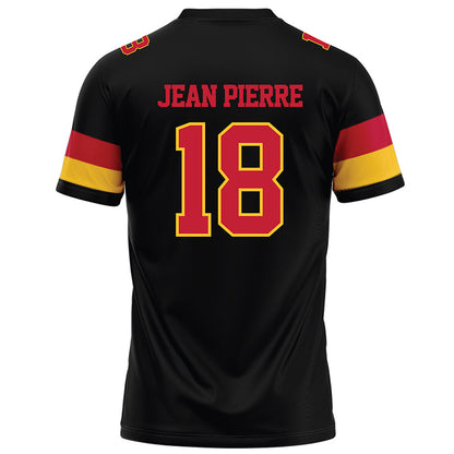 Ferris State - NCAA Football : Mervens Jean Pierre - Black Football Jersey