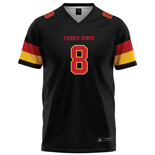 Ferris State - NCAA Football : Kade Friesen - Black Football Jersey-0