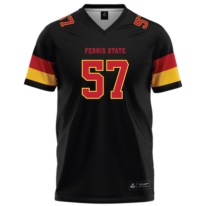 Ferris State - NCAA Football : Derek Anderson - Black Football Jersey-0