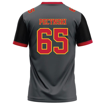 Ferris State - NCAA Football : Cory Pecynski - Graphite Football Jersey-1
