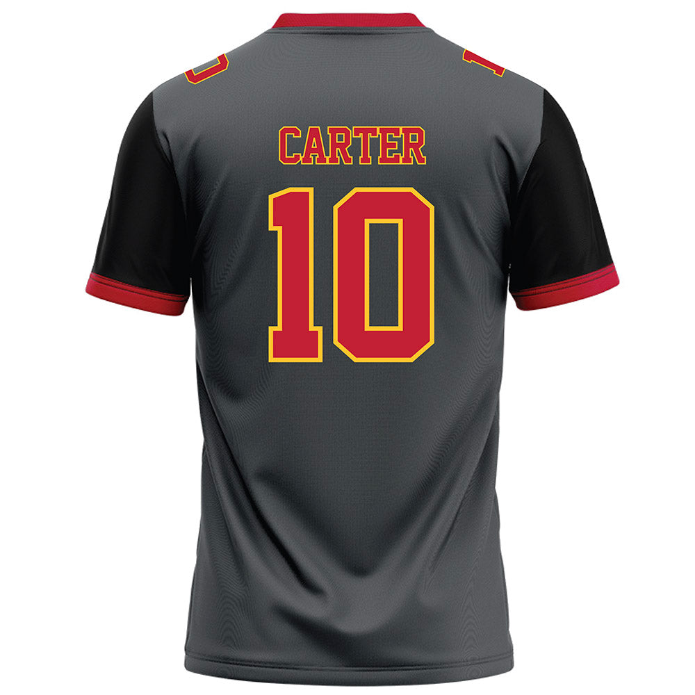 Ferris State - NCAA Football : Ralph Carter - Graphite Football Jersey