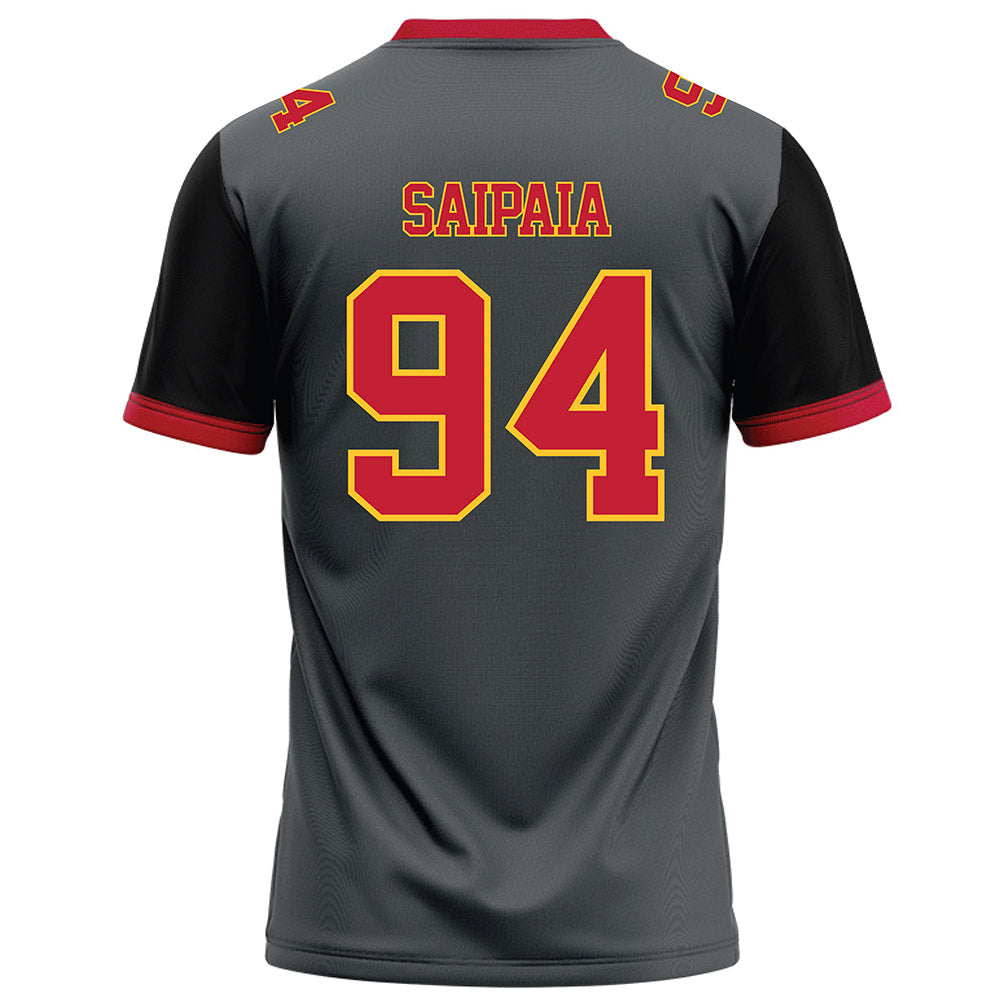 Ferris State - NCAA Football : Sio Saipaia - Graphite Football Jersey-1