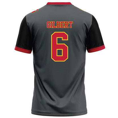 Ferris State - NCAA Football : James Gilbert - Graphite Football Jersey