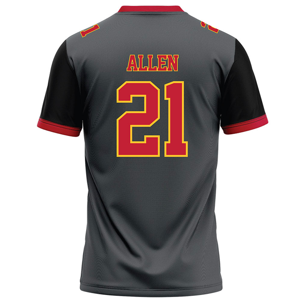 Ferris State - NCAA Football : Timothy Allen - Graphite Football Jersey-1