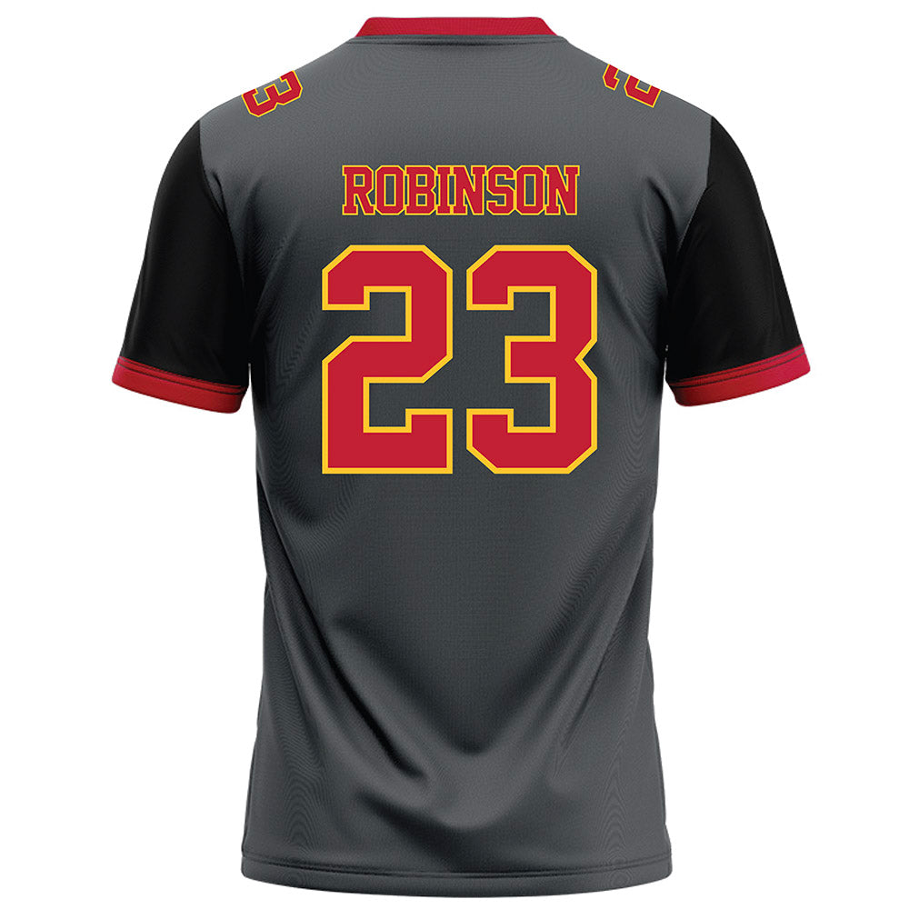 Ferris State - NCAA Football : James Robinson - Graphite Football Jersey-1