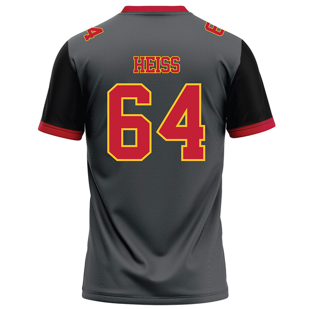 Ferris State - NCAA Football : Cameron Heiss - Graphite Football Jersey-1