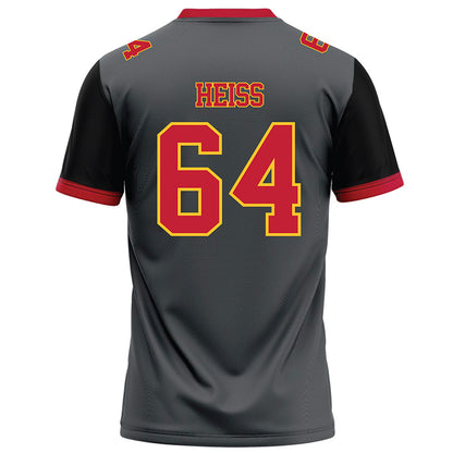 Ferris State - NCAA Football : Cameron Heiss - Graphite Football Jersey-1