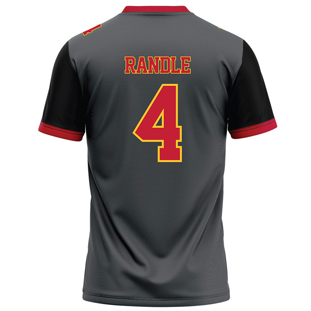 Ferris State - NCAA Football : Tyrin Randle - Graphite Football Jersey-1