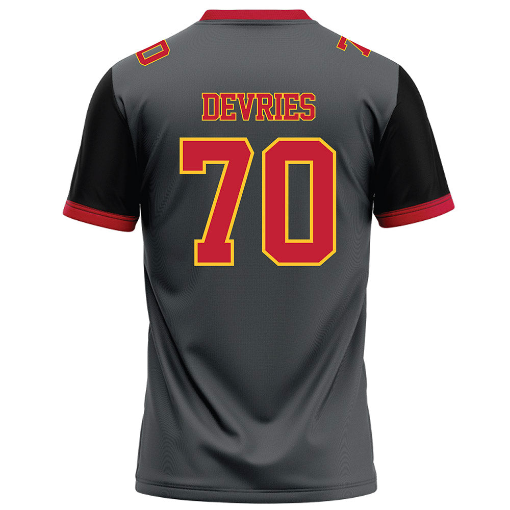 Ferris State - NCAA Football : Andrew Devries - Graphite Football Jersey-1