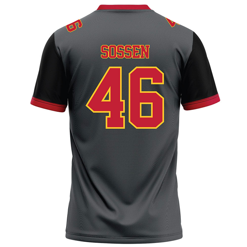 Ferris State - NCAA Football : Ethan Sossen - Graphite Football Jersey