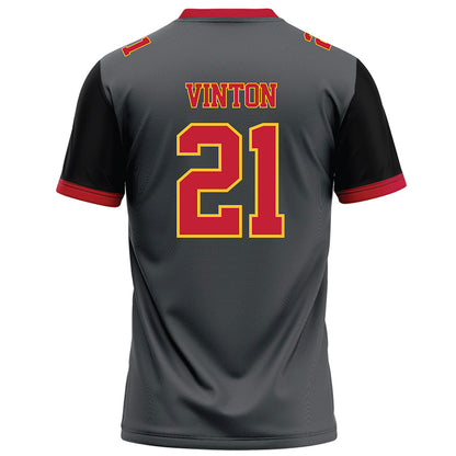 Ferris State - NCAA Football : Jaylen Vinton - Graphite Football Jersey-1