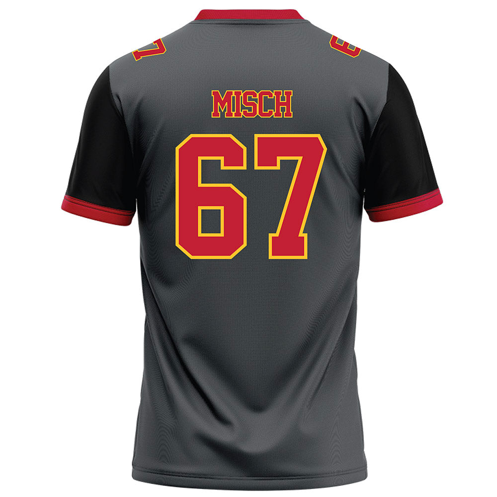 Ferris State - NCAA Football : Matthew Misch - Graphite Football Jersey-1