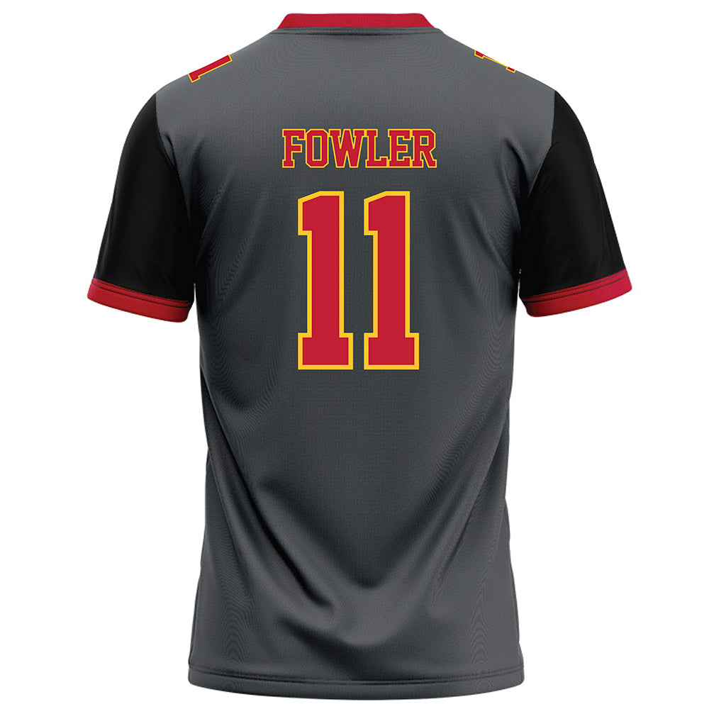 Ferris State - NCAA Football : Tyrone Fowler - Graphite Football Jersey-1