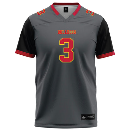 Ferris State - NCAA Football : Blaine Saipaia - Graphite Football Jersey-0