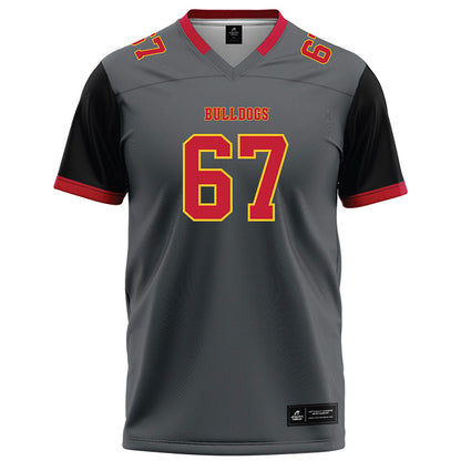 Ferris State - NCAA Football : Matthew Misch - Graphite Football Jersey-0