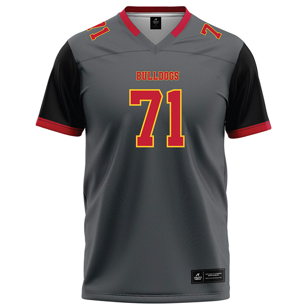 Ferris State - NCAA Football : Matthew Misch - Graphite Football Jersey-0