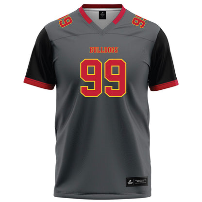 Ferris State - NCAA Football : markee jones - Graphite Football Jersey-0