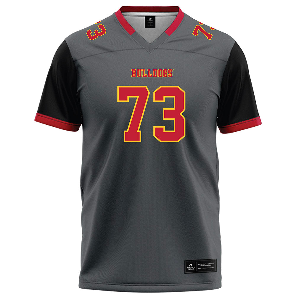 Ferris State - NCAA Football : Mack Bontekoe - Graphite Football Jersey-0