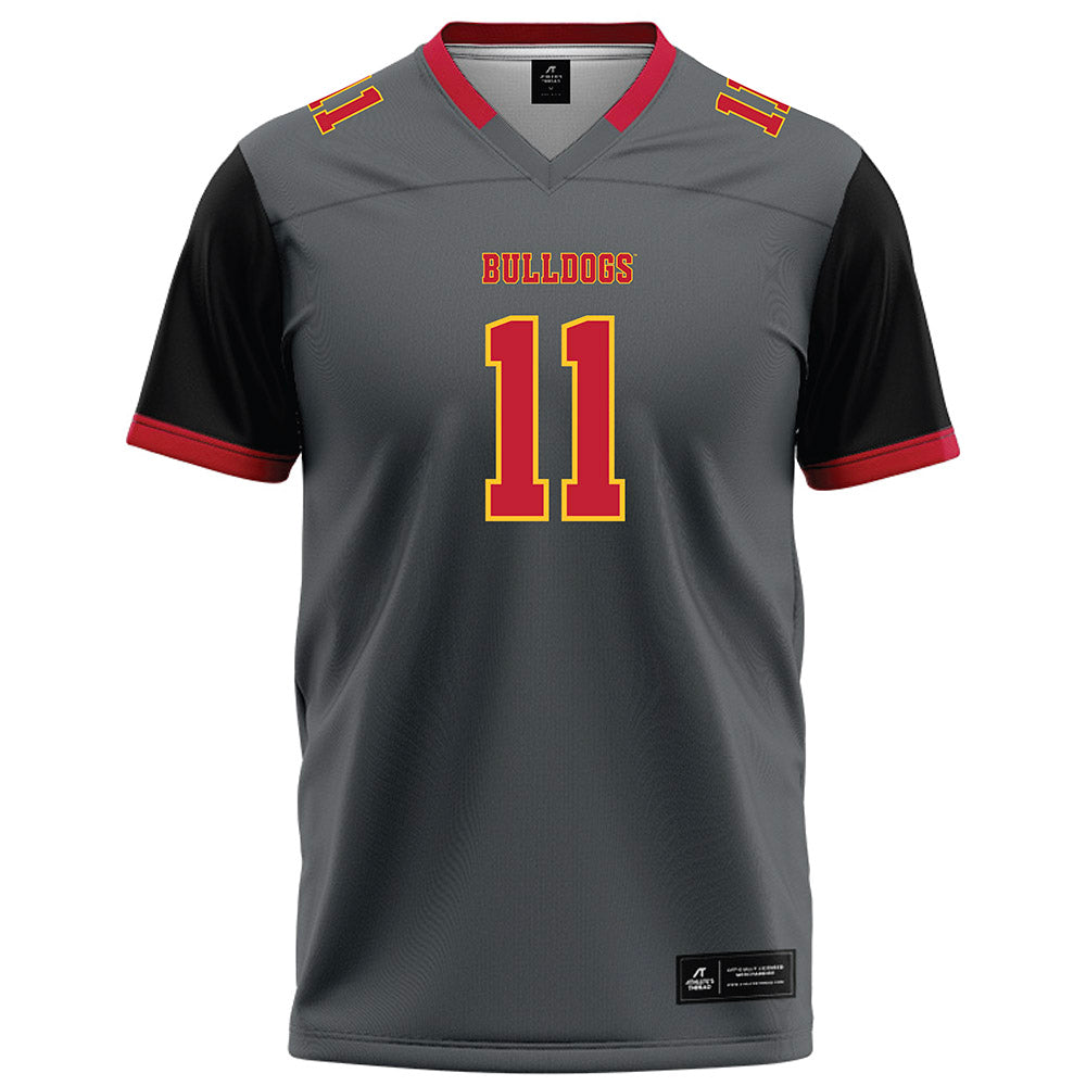 Ferris State - NCAA Football : Tyrone Fowler - Graphite Football Jersey-0