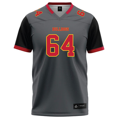 Ferris State - NCAA Football : Cameron Heiss - Graphite Football Jersey-0