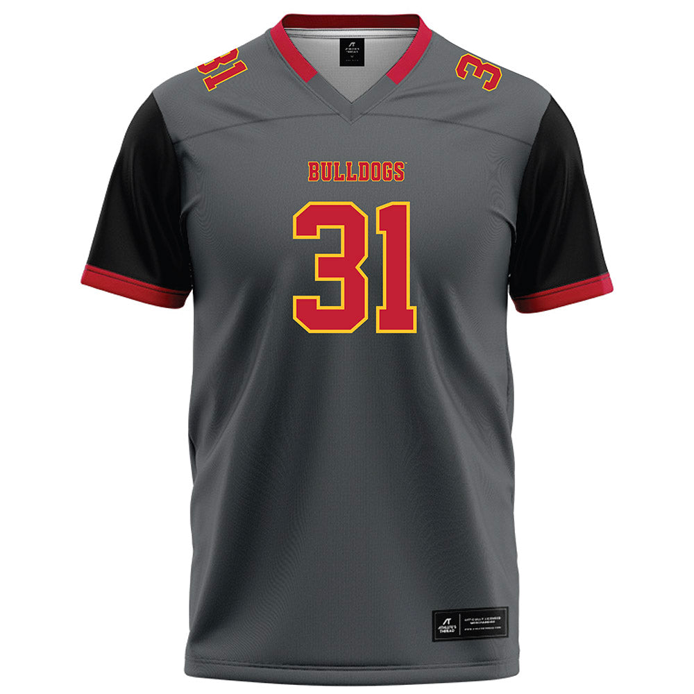 Ferris State - NCAA Football : Ryan Ahern - Graphite Football Jersey-0