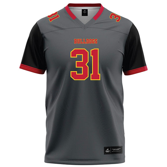 Ferris State - NCAA Football : Ryan Ahern - Graphite Football Jersey-0