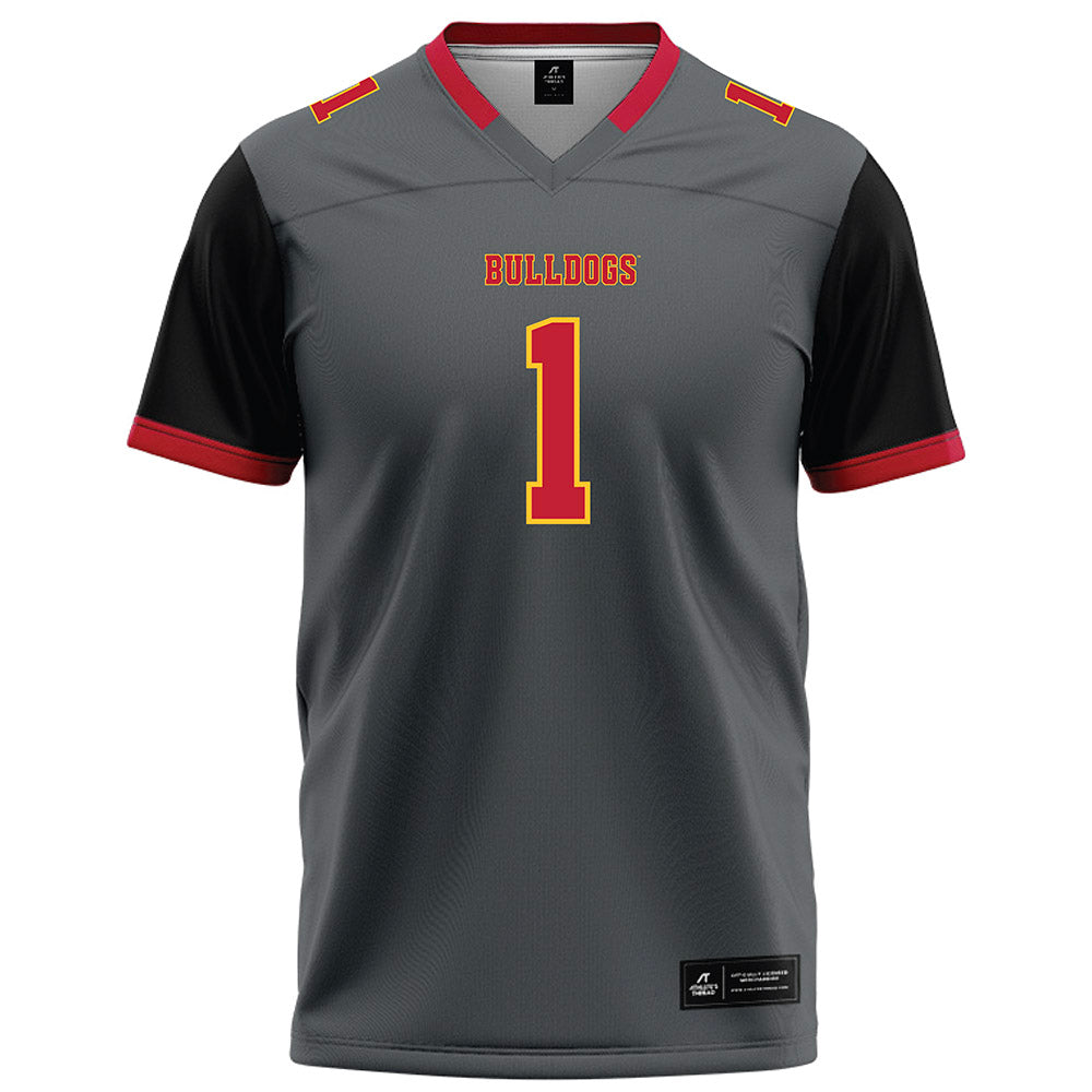 Ferris State - NCAA Football : Gyasi Mattison - Graphite Football Jersey-0