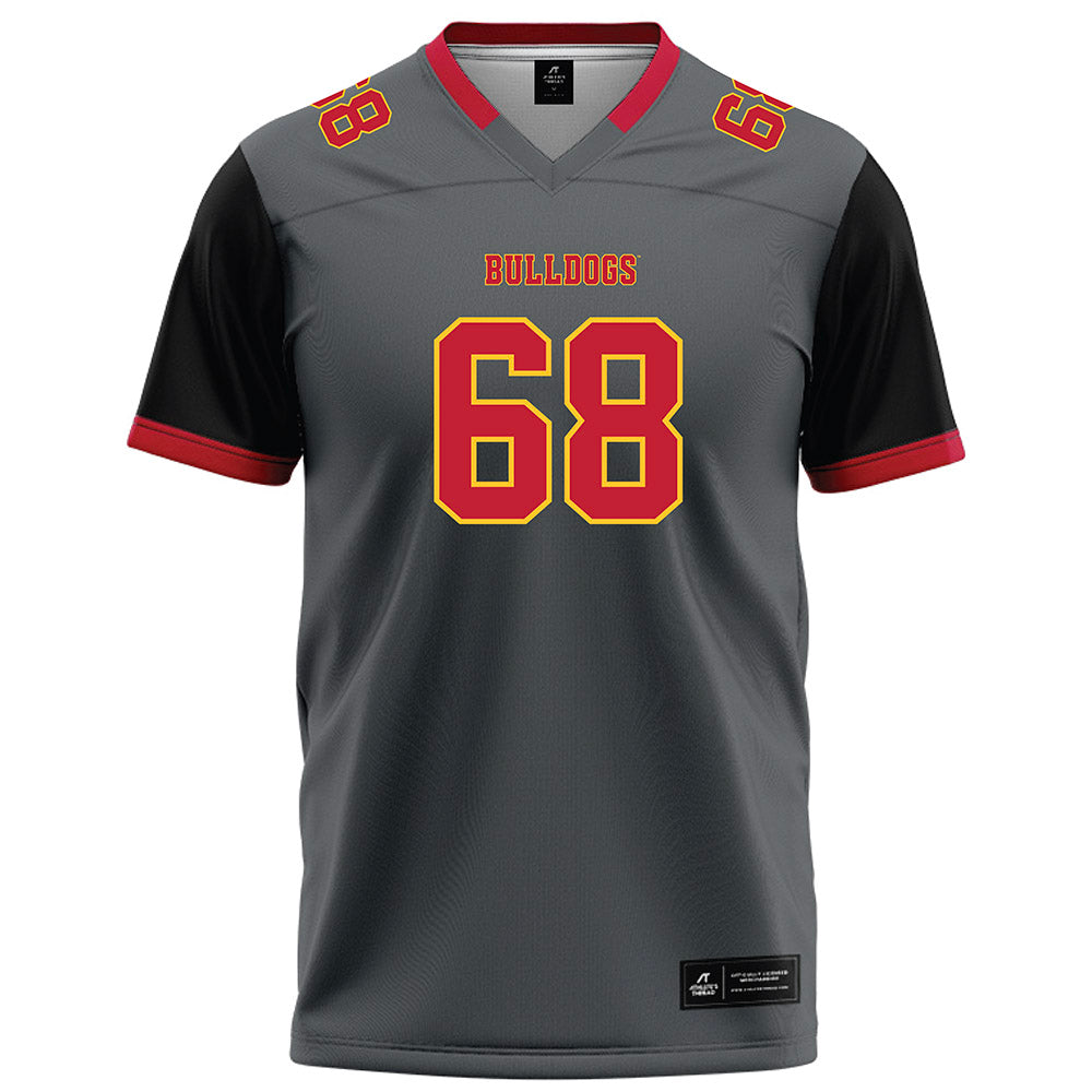 Ferris State - NCAA Football : Jordan Tooles - Graphite Football Jersey-0