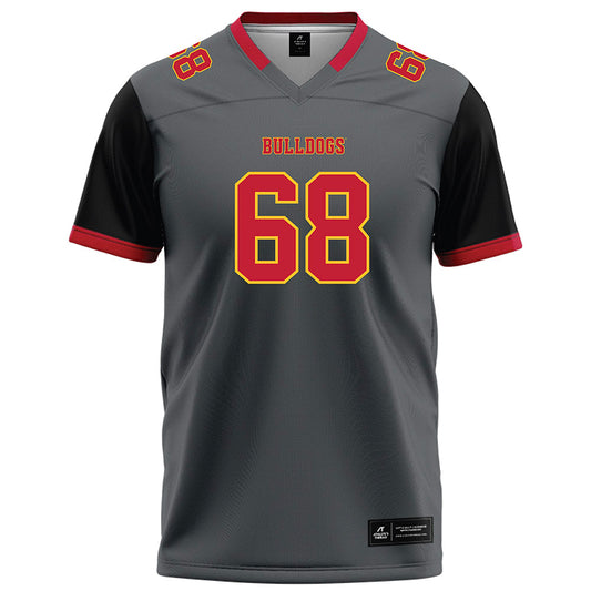 Ferris State - NCAA Football : Jordan Tooles - Graphite Football Jersey-0