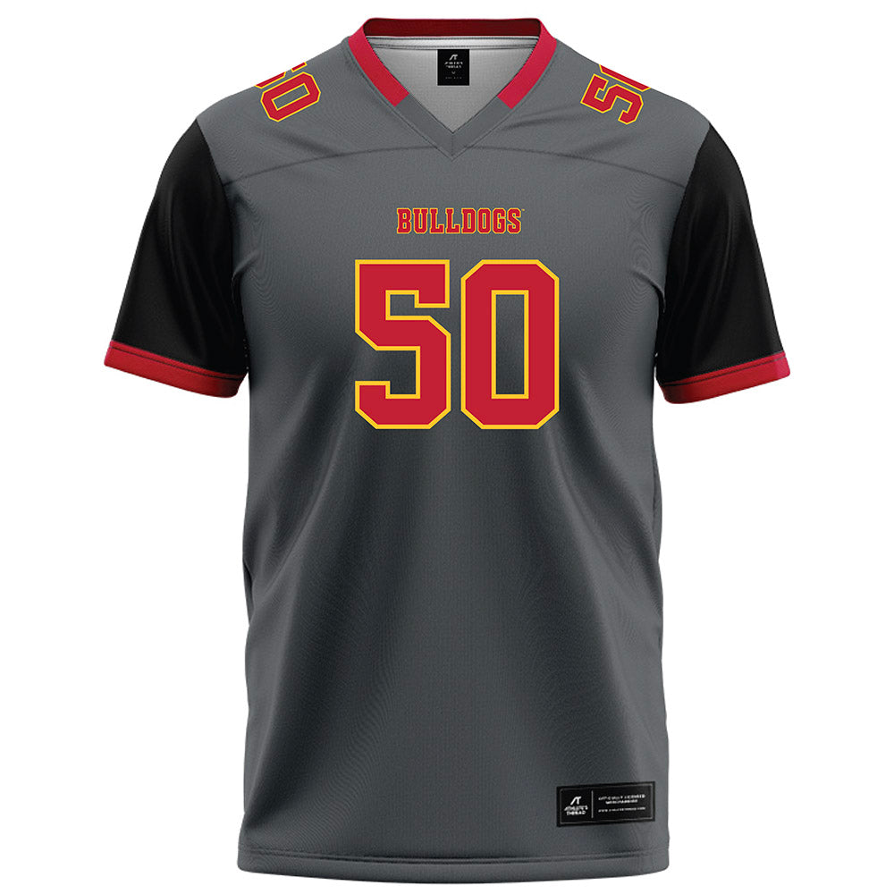 Ferris State - NCAA Football : Chimdindu Obi - Graphite Football Jersey-0