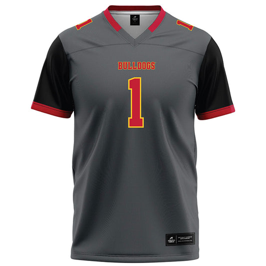 Ferris State - NCAA Football : Deion Small - Graphite Football Jersey-0