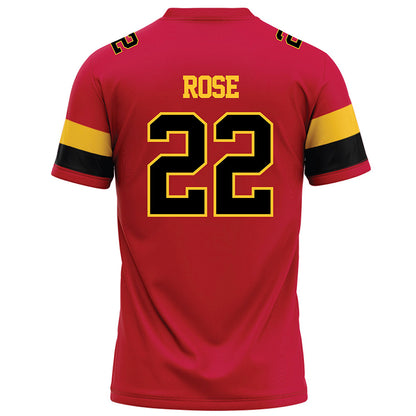 Ferris State - NCAA Football : Brady Rose - Red Football Jersey