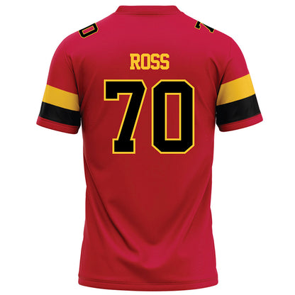 Ferris State - NCAA Football : Ryan Ross - Red Football Jersey-1