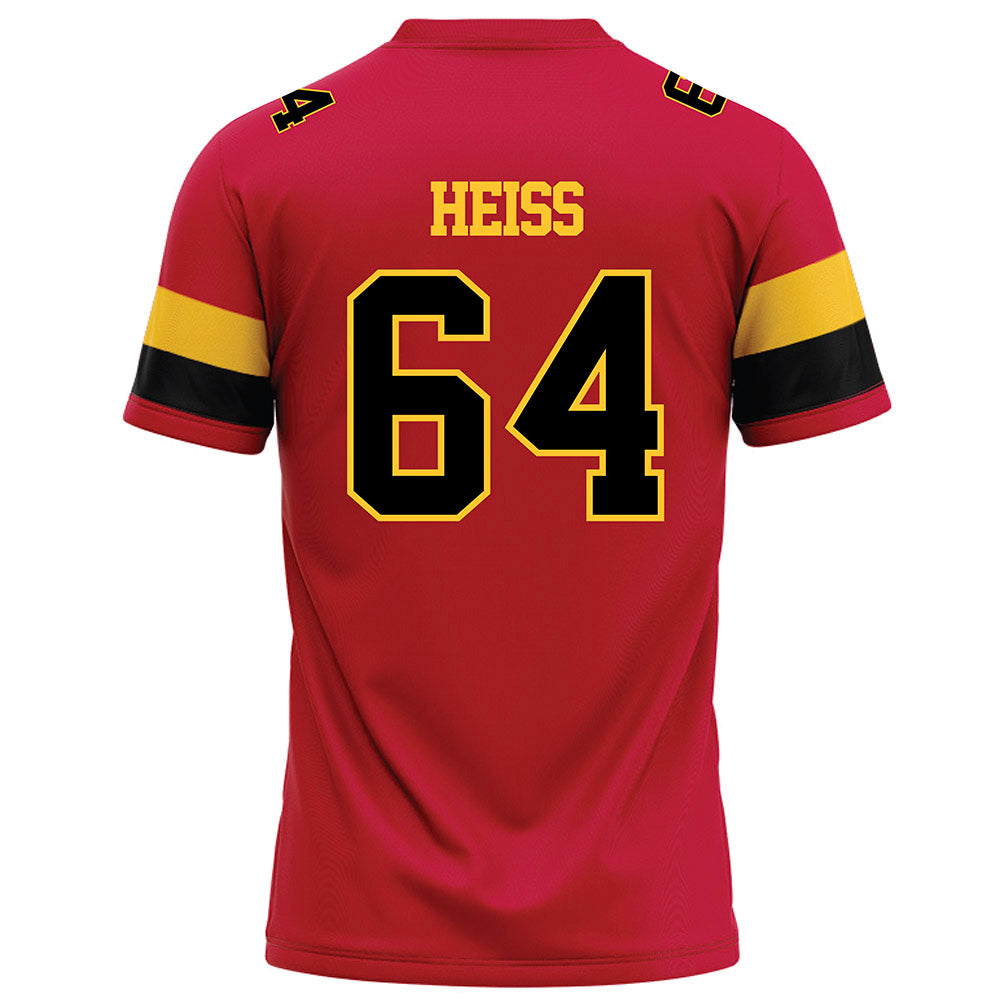 Ferris State - NCAA Football : Cameron Heiss - Red Football Jersey-1