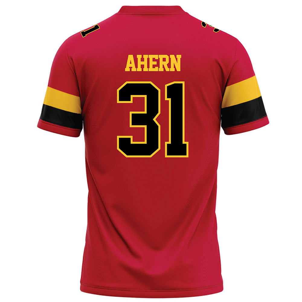 Ferris State - NCAA Football : Ryan Ahern - Red Football Jersey-1