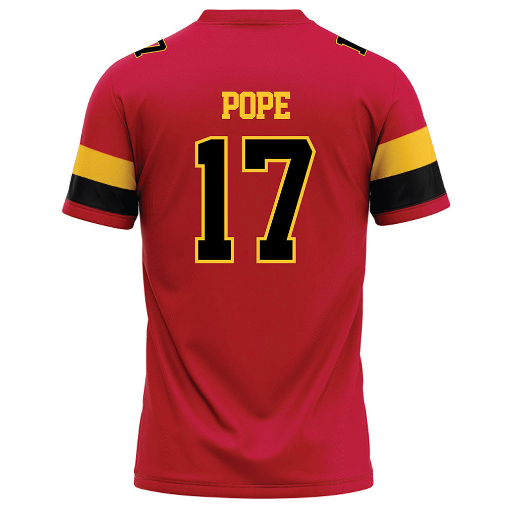 Ferris State - NCAA Football : Quentin Pope - Red Football Jersey-1
