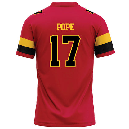 Ferris State - NCAA Football : Quentin Pope - Red Football Jersey-1