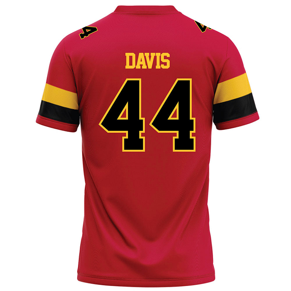 Ferris State - NCAA Football : Kailib Davis - Red Football Jersey-1