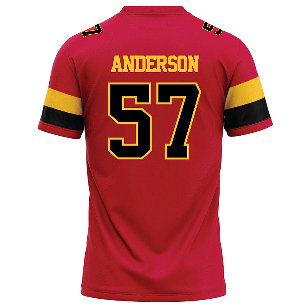 Ferris State - NCAA Football : Derek Anderson - Red Football Jersey-1