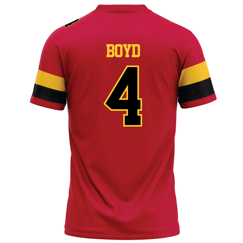 Ferris State - NCAA Football : Tae Boyd - Red Football Jersey-1